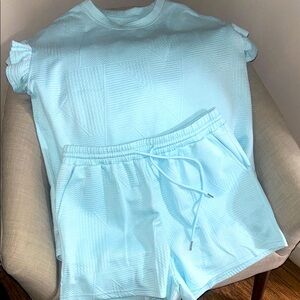 Sky Blue Women's Athletic Shorts
